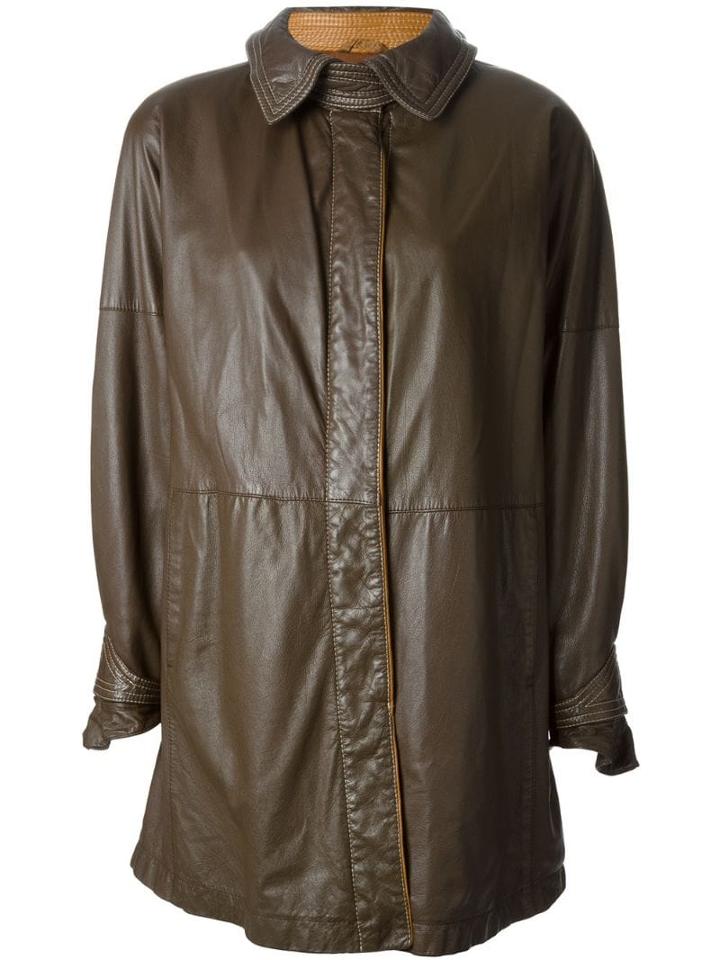 Gianfranco Ferré Pre-owned Buttoned Coat - Brown
