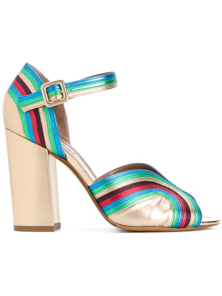 Tabitha Simmons Strappy Open Toe Pumps - Multicolour