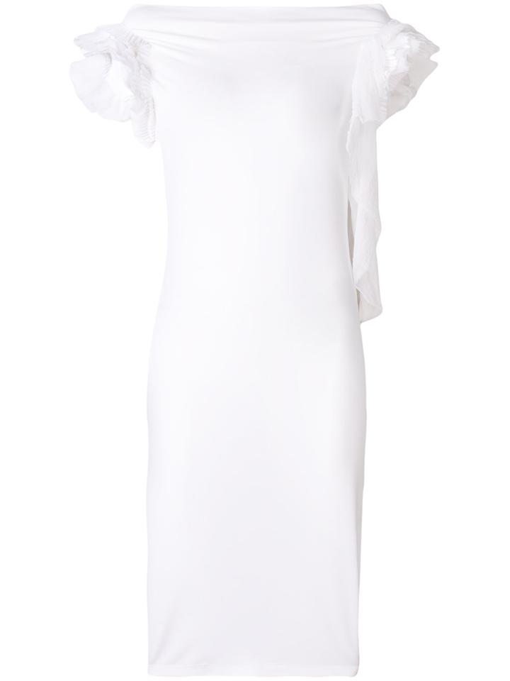 Givenchy Froufrou Sleeve Dress - White