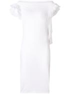 Givenchy Froufrou Sleeve Dress - White