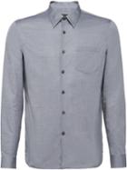 Prada Chambray Style Twill Shirt - Grey
