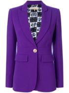 Emilio Pucci Longline Button-embellished Blazer - Pink & Purple