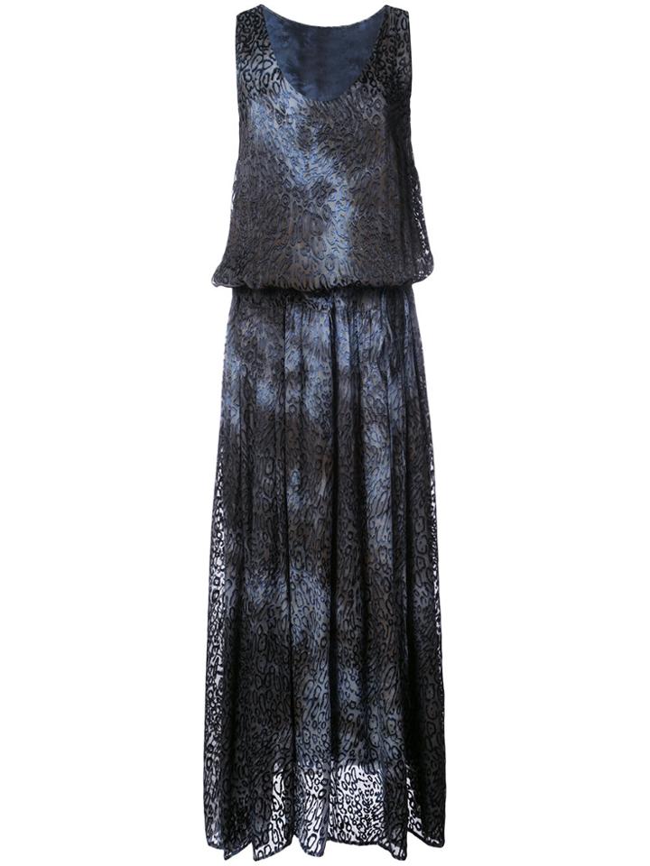 Raquel Allegra Leopard Print Dress - Blue