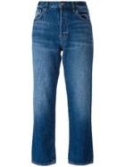 J Brand Straight Cropped Jeans - Blue