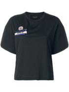 Mr & Mrs Italy Flocked Logo T-shirt - Grey