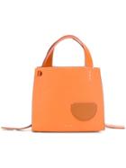 Danse Lente Front Tiny Pocket Tote Bag - Yellow & Orange