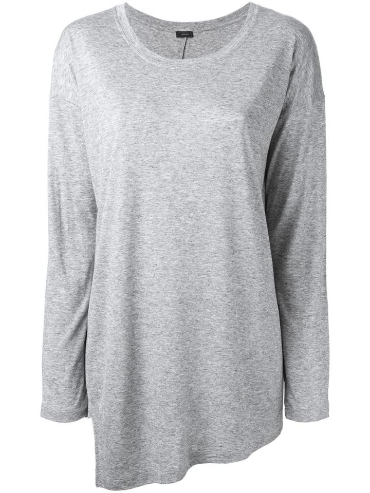Joseph Asymmetric T-shirt, Women's, Size: Xl, Grey, Lyocell/wool