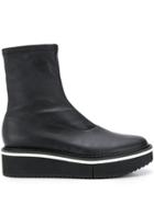 Clergerie Berta Flatform Boots - Black