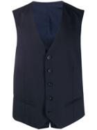 Tonello Button Up Waistcoat - Blue
