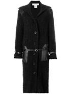 Christian Dior Vintage Belt Detailing Long Coat - Black