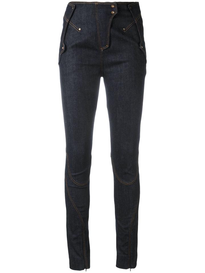 Esteban Cortazar - Denim Skinny Trousers - Women - Cotton/spandex/elastane - 34, Blue, Cotton/spandex/elastane
