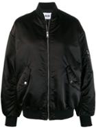Msgm Embroidered Logo Puffer Jacket - Black
