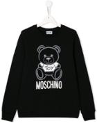 Moschino Kids Toy Bear Print Sweatshirt - Black