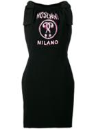 Moschino Scribble Double Question Mark Dress - Black