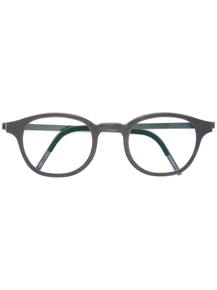 Lindberg 'horn' Glasses, Grey, Titanium/buffalo Horn