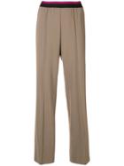 Etro Ribbed Waistband Trousers - Nude & Neutrals