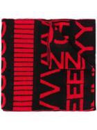Givenchy Repeating Letters Scarf - Black