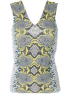 Salvatore Ferragamo Python Print Top - Grey