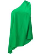 Trina Turk One Shoulder Blouse, Women's, Size: Xs, Green, Silk