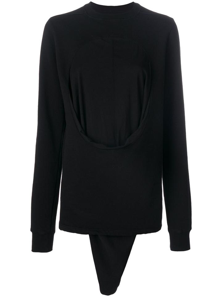 Rick Owens Drkshdw Elongated Sleeve Sweatshirt - Black