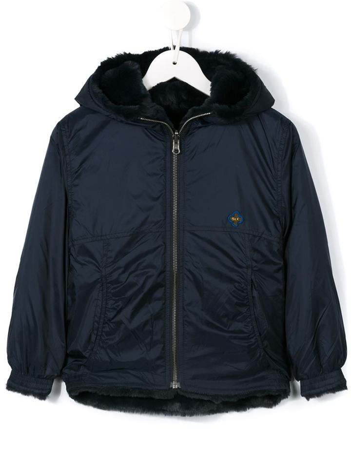 Bellerose Kids Reversible Parka Coat, Girl's, Size: 10 Yrs, Blue