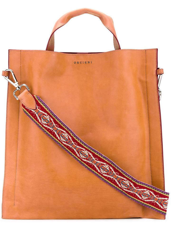 Orciani - Oversized Shoulder Bag - Women - Calf Leather - One Size, Nude/neutrals, Calf Leather