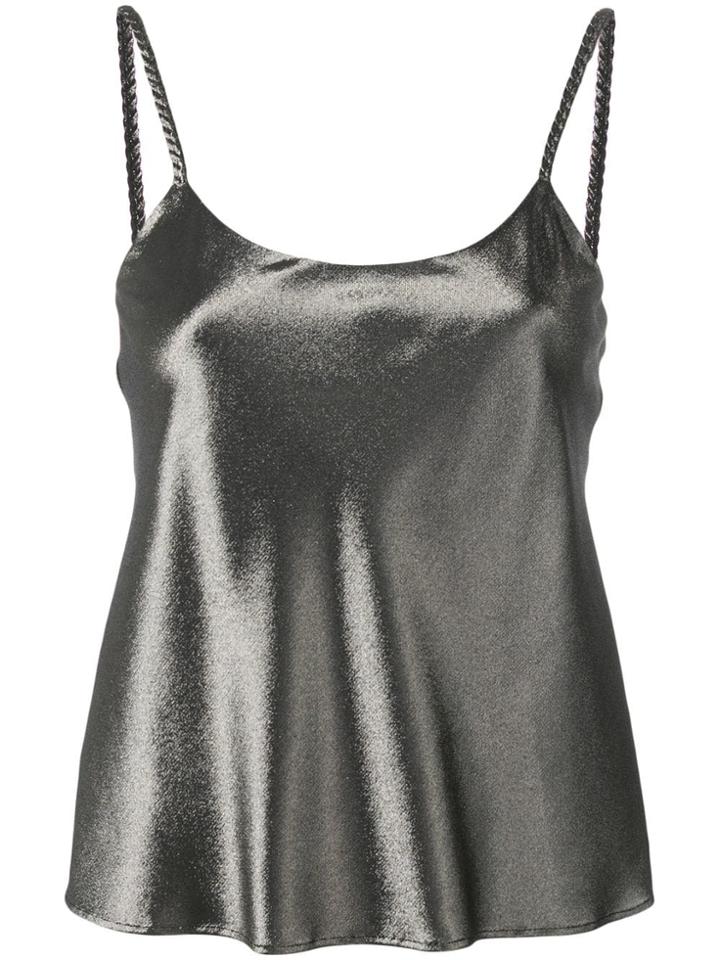 Max Mara Camisole Metallic Top - Gold