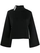 Kappa Turtle Neck Logo Tag Sweatshirt - Black