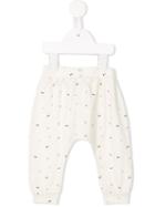 Emile Et Ida - Triangle Embroidered Trousers - Kids - Cotton - 18 Mth, White