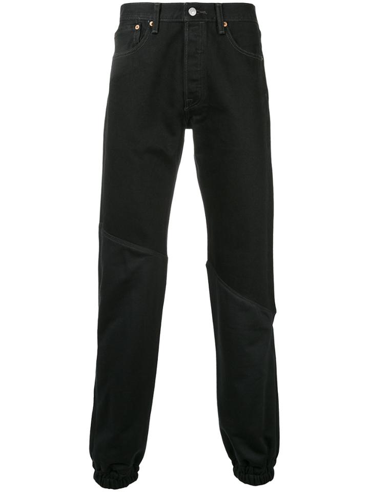 3.paradis Denim Track Pants - Black