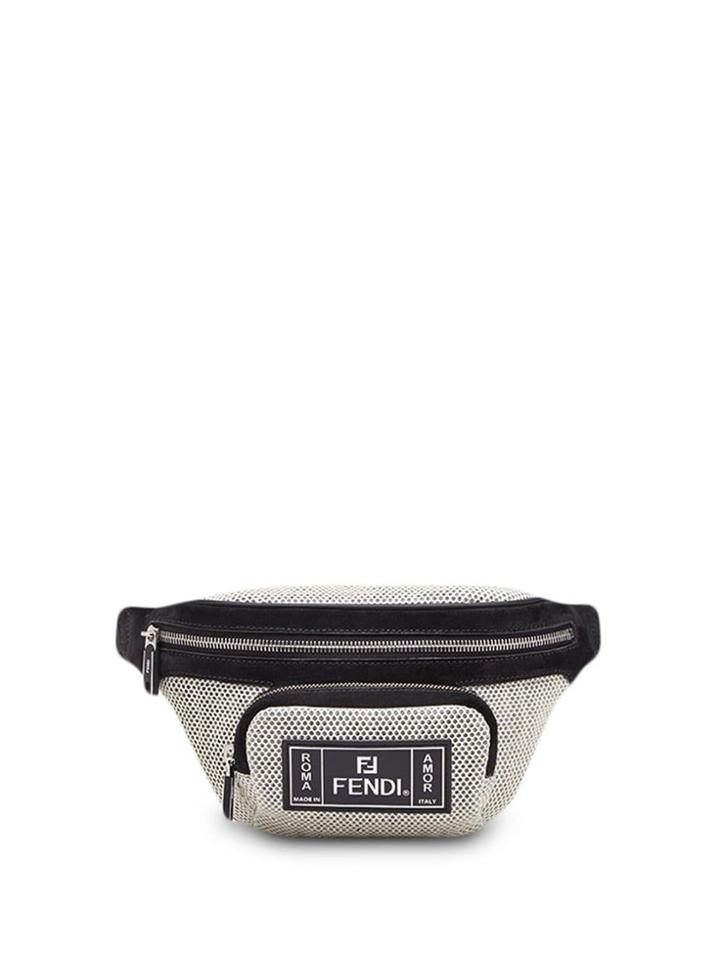Fendi Mirco-perforated Ff Belt Bag - White