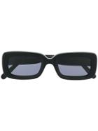 Stella Mccartney Eyewear Straight Edged Tinted Sunglasses - Black