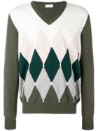 Ballantyne Diamond Instarsia Sweater - Green