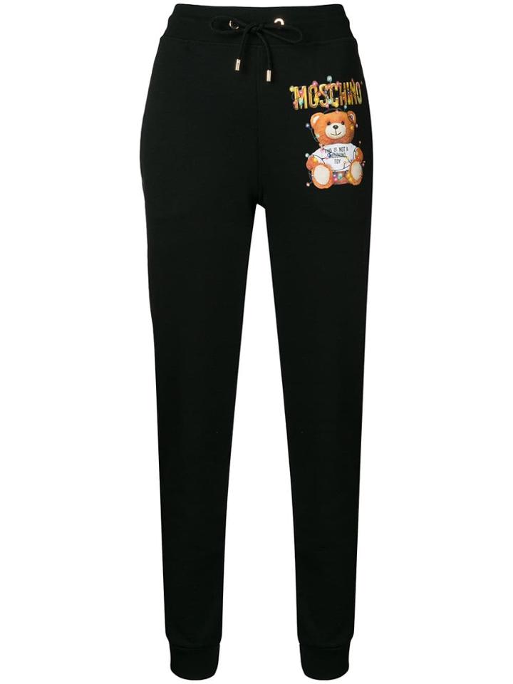 Moschino Christmas Lights Teddy Track Pants - Black