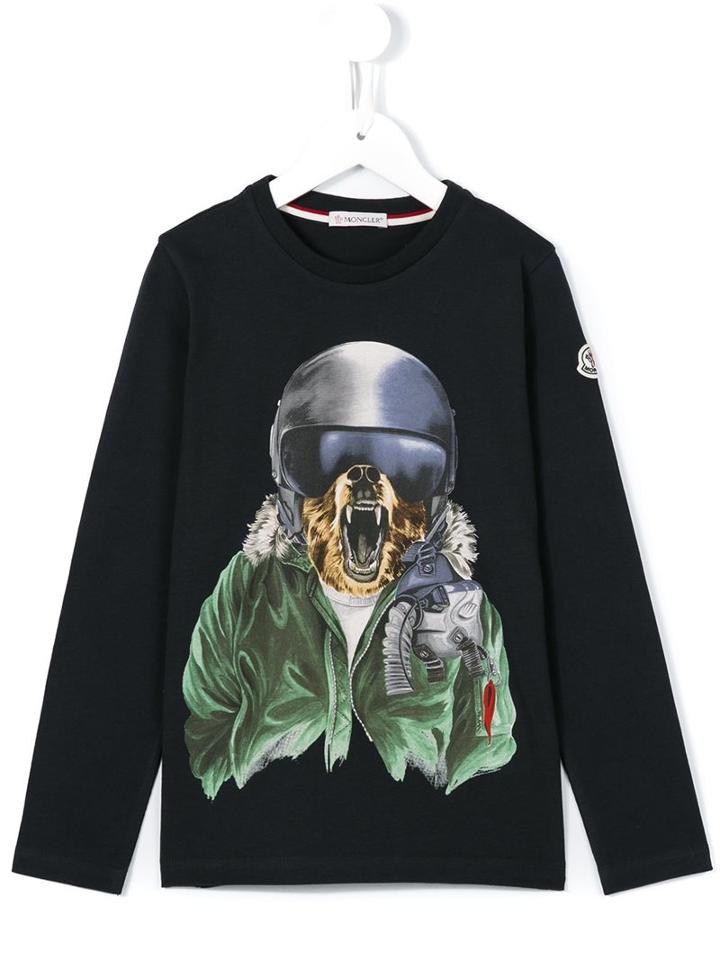 Moncler Kids Bear Print T-shirt