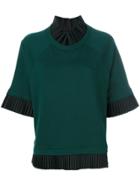 Mm6 Maison Margiela Short Sleeve Knitted Jumper - Green