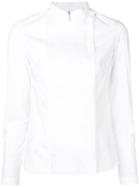 Gentry Portofino Wrap Front Shirt - White