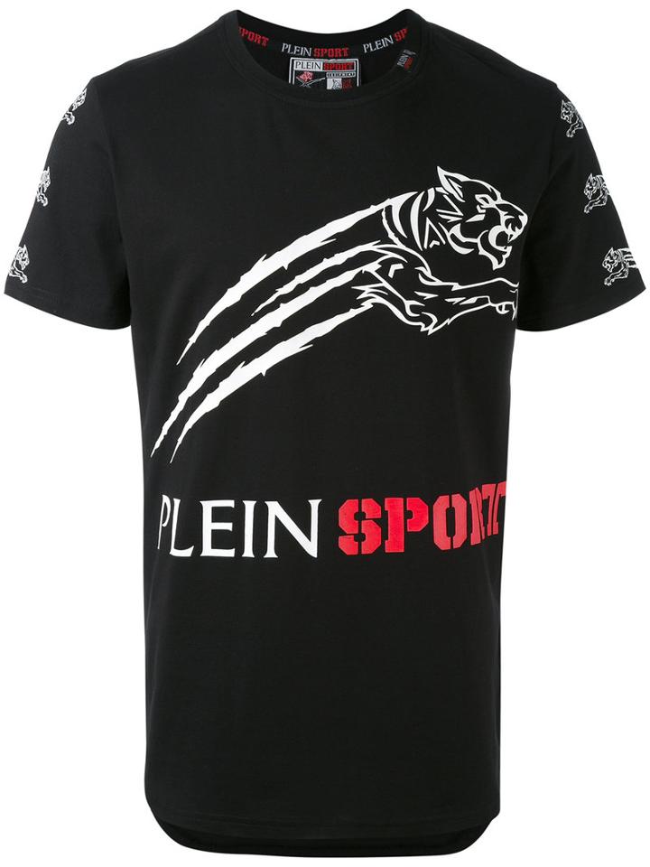 Plein Sport - Graphic Print T-shirt - Men - Cotton - Xl, Black