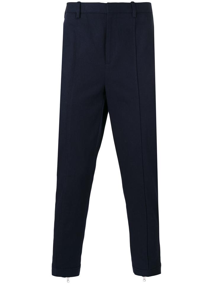 Neil Barrett - Tapered Trousers - Men - Cotton/spandex/elastane - 50, Blue, Cotton/spandex/elastane