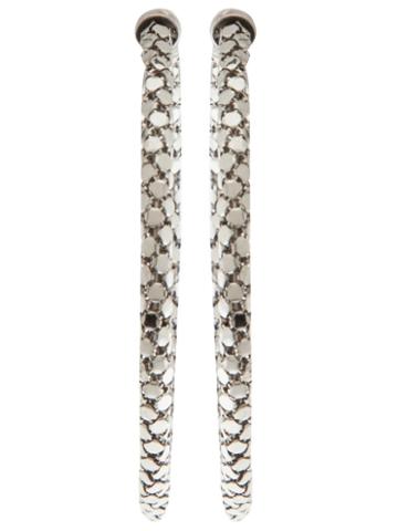 Michael Schmidt Large Hoop Earrings, Women's, Metallic