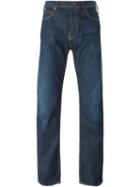 Armani Jeans Straight Leg Jeans, Men's, Size: 32/34, Blue, Cotton/spandex/elastane