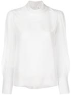 Chloé Fitted Blouse - Nude & Neutrals