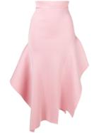 Victoria Beckham Flared Knitted Skirt - Pink