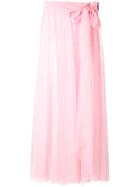 Msgm - Sheer Tulle Skirt - Women - Polyamide - 40, Pink/purple, Polyamide