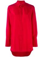 Joseph - Classic Shirt - Women - Silk - 36, Women's, Red, Silk