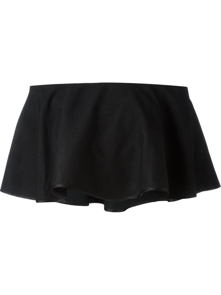 Rosetta Getty Off-shoulder Crop Blouse