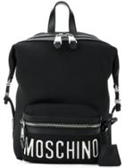 Moschino Front Logo Sports Backpack - Black