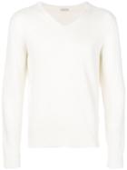 Massimo Alba V-neck Sweater - White