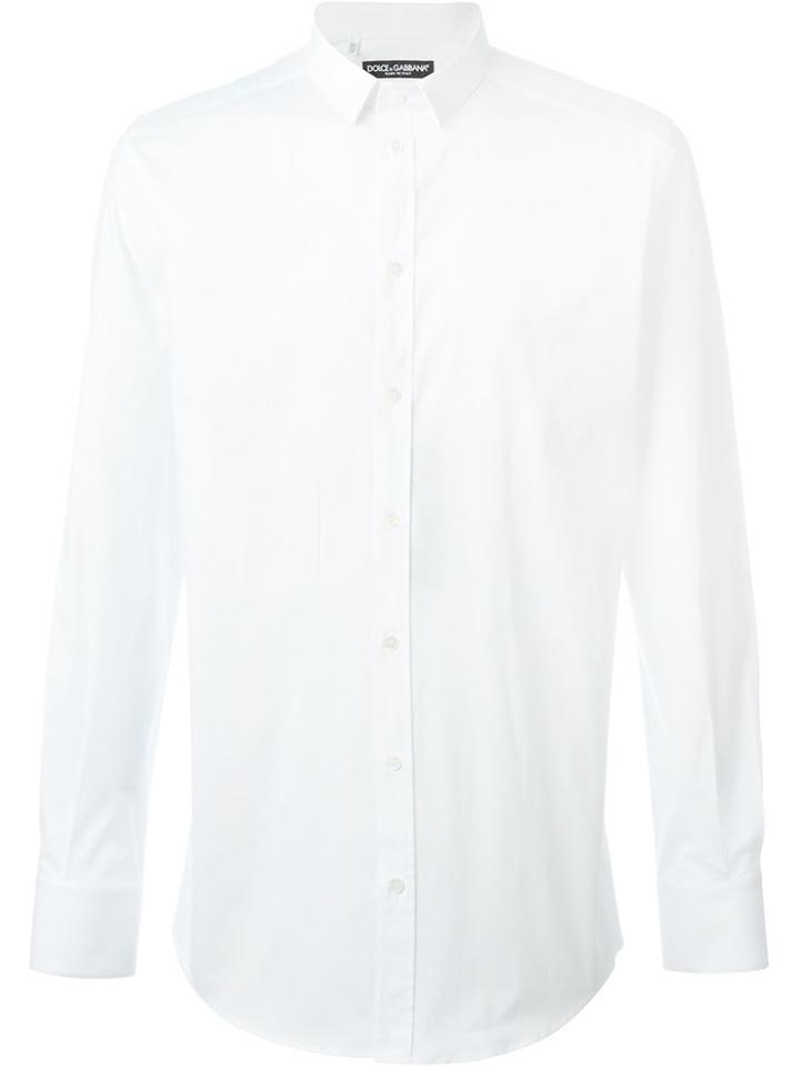 Dolce & Gabbana Classic Shirt, Men's, Size: 40, Cotton/spandex/elastane