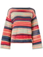 Polo Ralph Lauren Bell Sleeve Knitted Top - Red